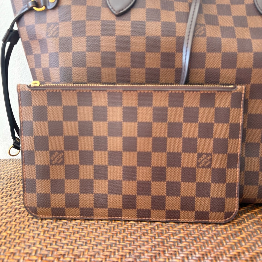 Louis Vuitton Neverfull MM Damier Brown Tote Bag - Picture 4 of 14